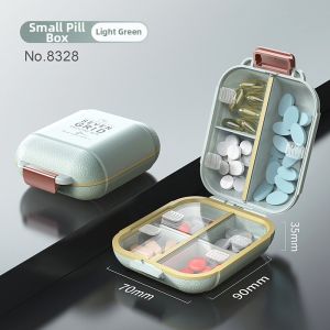 GOLDLONSEN | 7-Day Pill Organizer Portability Medicine Box 7 Cells