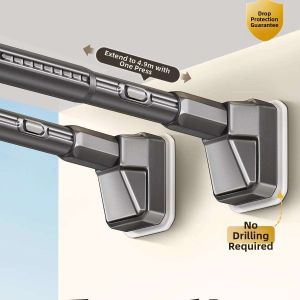 Telescopic Drying Rod No Drilling