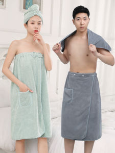 Khăn Tắm Cặp Đôi Nam Nữ Dùng Tại Nhà Không Phải Cotton Thấm Hút Chất Liệu Polyester/nylon Tròn Viền Không Có Chất Kháng Khuẩn