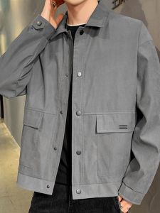 ROMON | Áo Khoác Nam Dành Cho Người Làm Việc Cổ Trụ Chống Gió Ngoài Trời