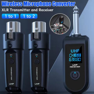 Wireless Dynamic Microphone XLR Converter Transmitter Receiver Microphone Wireless System Plug Play