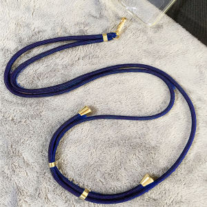Navy Blue 160cm Universal Phone Lanyard Strap Adjustable Mobile Phone Hanging Rope Neck Straps Anti-lost Lanyards  for iPhone