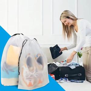 5 piece travel shoe bag 39.88cm x 29.97cm clear travel shoe bag packaging large portable drawstring travel bag