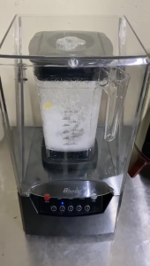 An LAN MALL【COD】Commercial Ice Blender With Cover For Smoothie Shake Juice Frappe Soundproof multi functiona blender High Speed Blender Fruit Juicer Machine