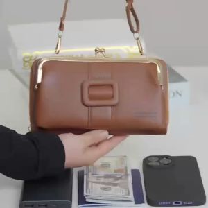 TB BAG #8039 FASHION LEATHER MOBILE PHONE BAG WALLET LARGE CAPACITY ZIPPER HORIZONTAL WALLET FOR WOMEN