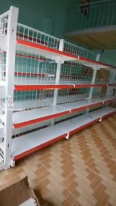 Kệ siêu thị lưng lưới Vinatech cao cấp - Dài 1.2m x Cao 1.5m x 4 tầng