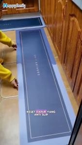 (HF) BELI LOKAL Keset Dapur 2in1 Diatomite Anti Slip Keset Kaki Motif Kitchen Mat Keset Nyerap Air