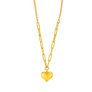 [NL5005] ZHULIAN Rantai leher Paper Clip Emas Saduran/ Gold Plated Necklace Jewellery