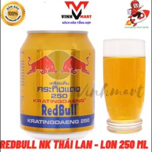 Redbull Bò Húc Hàng NHẬP Từ Thái Lan  1 Lốc 6 Lon
