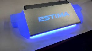 TOYOTA ESTIMA ACR50 2006 - 2024 SILVER ALL REST PAD FOOT REST WITH LED BLUE LIGHT FOR 2ND SEAT