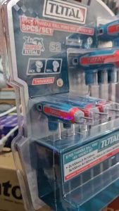 Total ประแจแอล หกเหลี่ยม หัวบอล ด้ามตัวที 1.5 - 8 มม. (8 ตัวชุด) รุ่น THHW80826 - ประแจหกเหลี่ยม