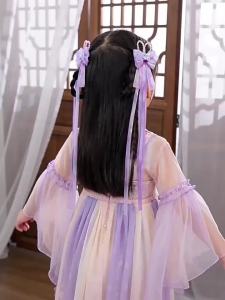 Ancient Style Hair Clip With Long Ribbon