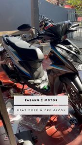 Decal stiker New Beat 2020 MOTIF STRIP RACING BLUE D-X5-059 X5-066