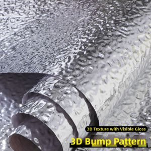 KEERMAN | 3D Wave Metal Finish Decorative Ceiling and Wall Sticker