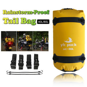 กระเป๋าเดินทาง 80/40ลิตร กระเป๋าติดมอเตอร์ไซค์ กระเป๋ากันน้ำ กระเป๋ามัดหลังกันน้ำ กระเป๋ามัดท้ายมอเตอร์ไซด์ กระเป๋าทัวริ่ง SP136