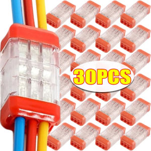 Xzxinzhan】กล่องขั้วต่อสายไฟแบบเสียบปลั๊กได้อเนกประสงค์ขนาดกะทัดรัดตัวเชื่อมสายไฟรถยนต์ไฟฟ้าแบบกดได้30/1ชิ้น