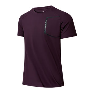 Jeep | Jeep Mens Quick Dry Short Sleeve Round Neck T-Shirt Outdoor Sports Climbing Hiking Breathable Cool Feeling Purple Color Summer