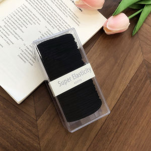 ยางรัดผมทรงกลมสีดำ กล่อง เครื่องประดับผม แฟชั่นสำหรับผู้หญิง ระดับไฮเอนด์ รุ่นใหม่ 2025 ดอกไม้ตกแต่งผม เครื่องประดับผม