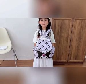 Sanrio School Bag Cinnamoroll Melody budak perempuan Tarp Cute Girl Heart Backpack Kuromi Bag for Childre beg sekolah kanak-kanak