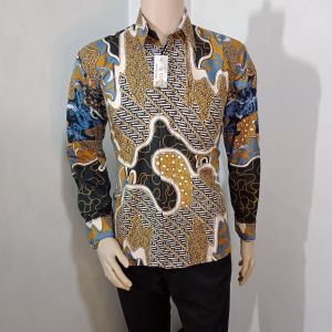 kemeja batik abstrak pulau sinaran batik halus arta batik super KODE 008 seragam batik kekinian batik pria lengan panjang grosir batik 8.8 23 batik alfa nelin batik kanza batik BL batik