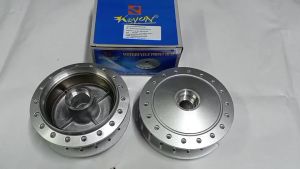 ดุมหน้าหลัง เหมือนของเดิมติดรถ ใส่กับรถรุ่น เวฟ100 หน้าดั้ม-หลังดั้ม