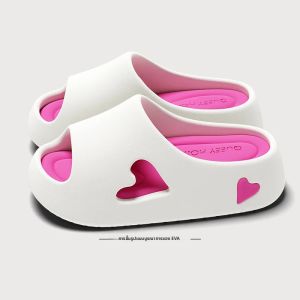 รองเท้าแตะฤดูร้อนคลาวด์คุชชั่นของผู้หญิง - สไลด์ EVA นุ่มพิเศษพร้อมพื้นรองเท้าหนา รองเท้าแตะอาบน้ำ/บ้านกันลื่นสำหรับในร่มและกลางแจ้ง