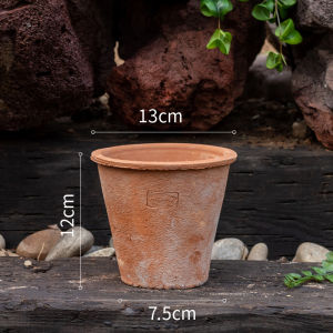 Red Clay Potted Planters Breathable Terracotta Pots for Home Use Succulent Plant Containers Ceramic Roof Tile Flower Pots