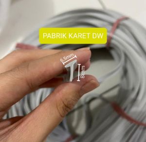 Karet List T bodykit LIS T fender spakbor mobil LEBAR 6.5mm