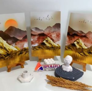 HIASAN DINDING PEMANDANGAN APOLITO  (20X30 CM) PAJANGAN WALL DECOR DEKORASI DINDING KAYU MINIMALIS