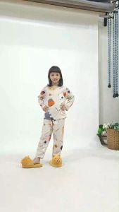 Kiminori SANU.PP Setelan Piyama Anak Lengan Panjang