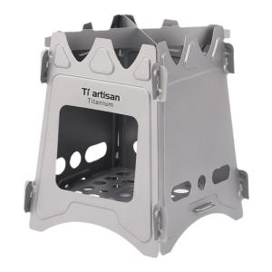 Tiartisan | Portable Windproof Titanium Charcoal Camp Stove