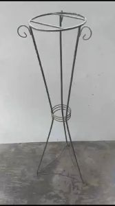RAK BUNGA BESI D 20CM X T 90CM PERLU DICAT ULANG PREMIUM MEWAH ANTIK ANTIQUE ACARA PERNIKAHAN POT BUNGA 1.4KG