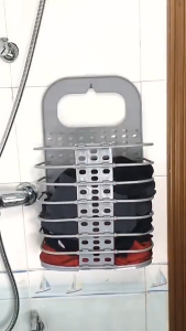 Household Foldable Bathroom Wall-mounted Home Laundry Basket Plastic Dirty Clothes Storage Basket