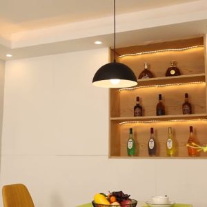 Restaurant Minimalist Macaron Chandelier Creative Semicircle Pendant Light Industrial Style Lamp