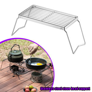Folding Campfire Grill Stainless Steel Portable Multifunctional High Temperature Corrosion Resistance Outdoor Camping Barbecue