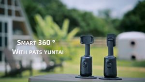 0TELESIN Gimbal Selfie 360° Rotation Auto Face TRACKING 360°การติดตามใบหน้า 100% รูปและวัสดุเชื่อถือ