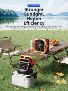 TUiU | Solar Powered Portable Oscillating Fan 20000mAh