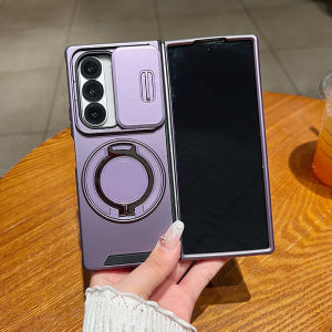 For Samsung Galaxy Z FOLD 8 Ultra Case Slide Camera Protect Armor Phone Case For Galaxy Z Fold 8 7 6 5 Magnet Holder Ring Cover