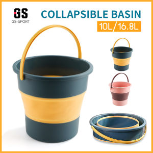 Folding bucket portable collapsible basin outdoor camping beach fishing multifunctional bucket 10L/16.8L
