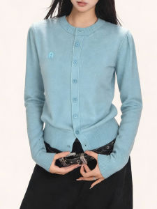 QINGNAER | Slim Fit Spring Knit Cardigan
