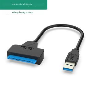 Cáp Chuyển Đổi USB 3.0 SATA 3 Dài 30cm Tốc Độ Lên Đến 6 Gbps Hỗ Trợ Ổ Cứng SSD/HDD Ngoài 2.5 Inch Giao Diện SATA III 22 Chân