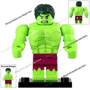 Super Heroes Falcon Captain America 4 Hulk Green Giant Building Blocks Figure