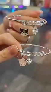 Gelang Cute Cartoon Bell Bracelet Lovely Friendship Gift Couple Wrist Chain Cute Charm Jewelry Gift