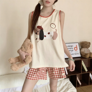 MiiOW | Bust-supporting Sleeveless Summer Pajama Set