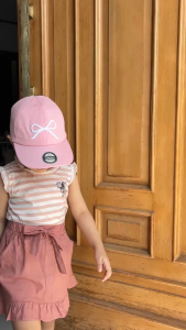 Topi baseball Anak Perempuan 1 sampai 7 tahun Ribbon Cap Topi Olahraga Sporty Pantai Topi Golf anak