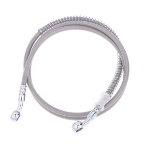 EELHOE | [NM]50-200CM Motorcycle Brake Oil Hose Brake Line Universal Motorbike Stainless Steel Braided Pipeline Modification Parts[NM]