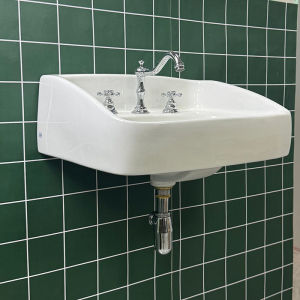 American Retro Hanging Large Pool Retro Wall-Mounted Wash Basin Trimming Line European Style Wall-Hung Basin