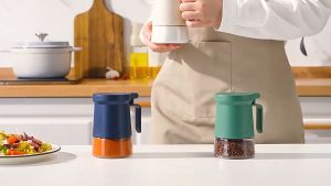 Bottle Glass Seasoning Spice Jar Condiment Food Storage Kitchen Balang Bekas Kaca