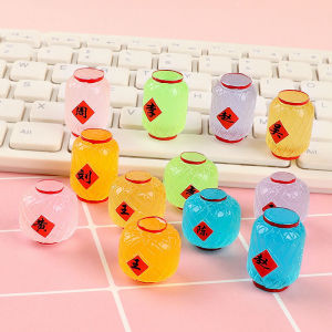 Creative New Three-Dimensional Colorful Night Glow Resin Lantern DIY Decorative Accessories Car-Mounted Desktop Ornaments