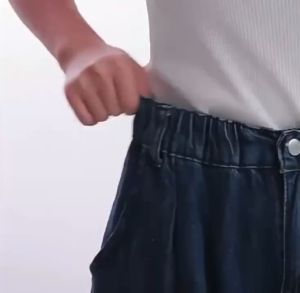 ขออนุญาตสั่งซื้อจากไทย แฟชั่นเกาหลี สวยงาม เป็นคนไข้ ตะขอกางเกงไม่ต้องเจาะตะขอโลหะกระดุมปรับขนาดเอวกระดูมปรับเอวยีนส์